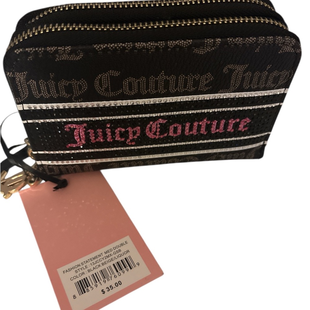 Juicy Couture Rhinestone Zip Wallet – NWT – Y2K Vibes - Picture 2 of 6